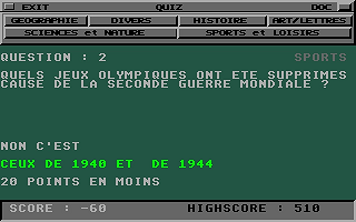 Quiz atari screenshot